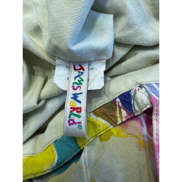 Vintage JAMS WORLD Misty Rose Floral Ruffle Shoulder Bag Dopamine Dressing - Picture 4 of 6